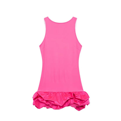 Stilla | Kvinders Rynkede Kant Boble Mode Designer Mini Kjoler (kort)