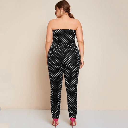 Stilla | Kvinders Slash Neck 2 8xl Mode Designer Jumpsuits (plus Størrelse)