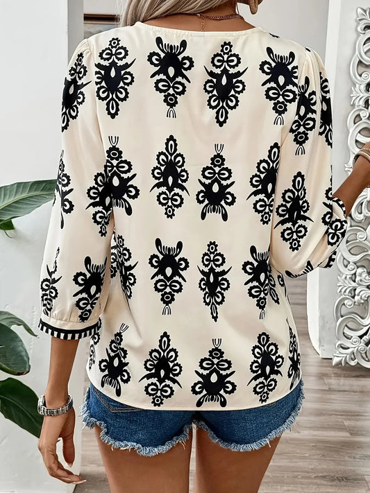 Stilla | Kvinders Toppe V-Hals Bluse 3 5xl Mode Designer T-Shirts (plus Størrelse)