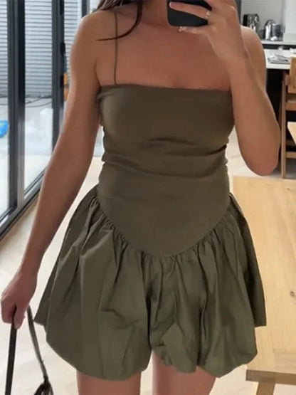 Stilla | Kvinders Tutu Boble A-Linie Fashion Designer Mini Kjoler (kort)