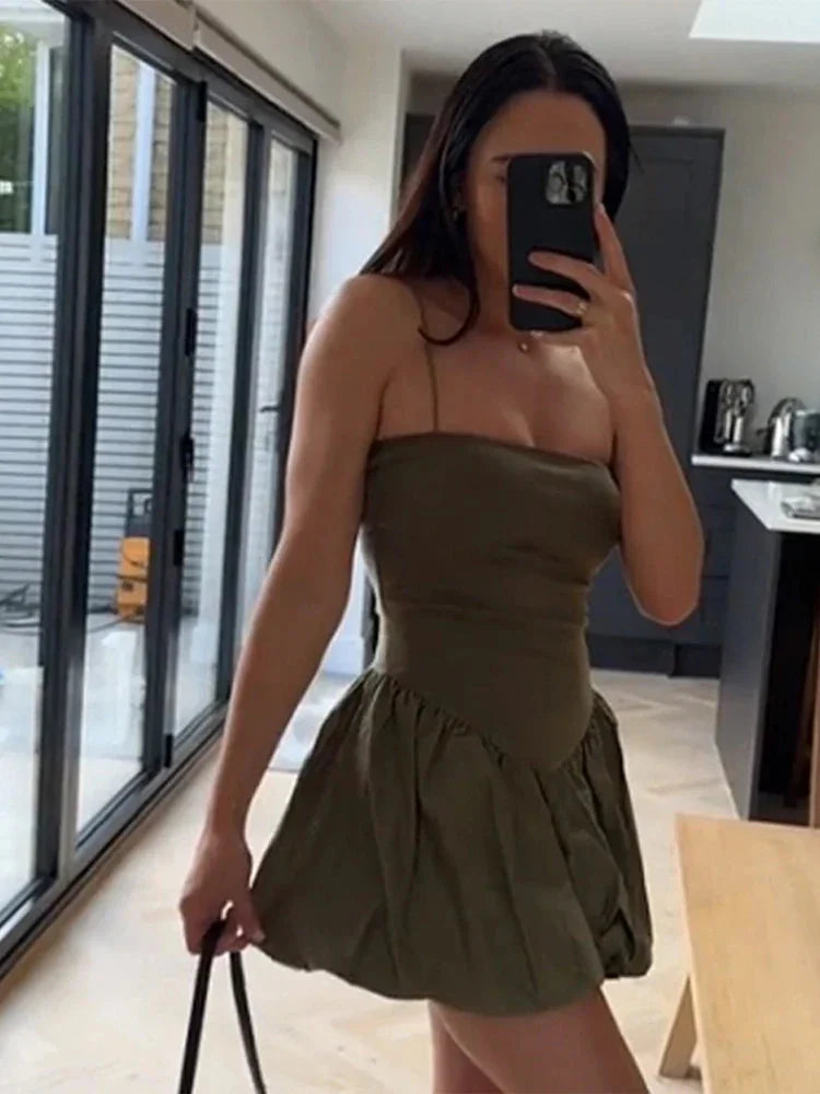 Stilla | Kvinders Tutu Boble A-Linie Fashion Designer Mini Kjoler (kort)