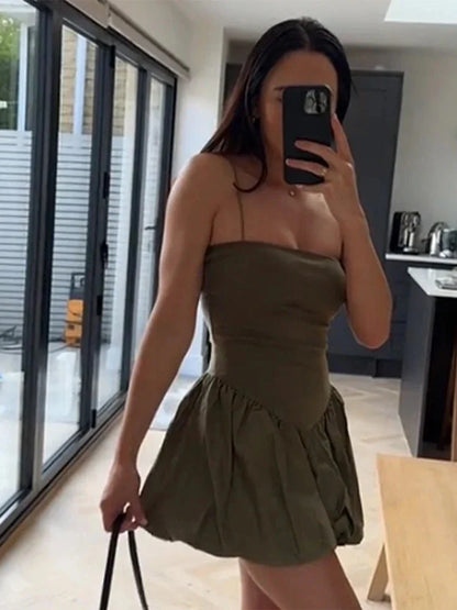 Stilla | Kvinders Tutu Boble A-Linie Fashion Designer Mini Kjoler (kort)