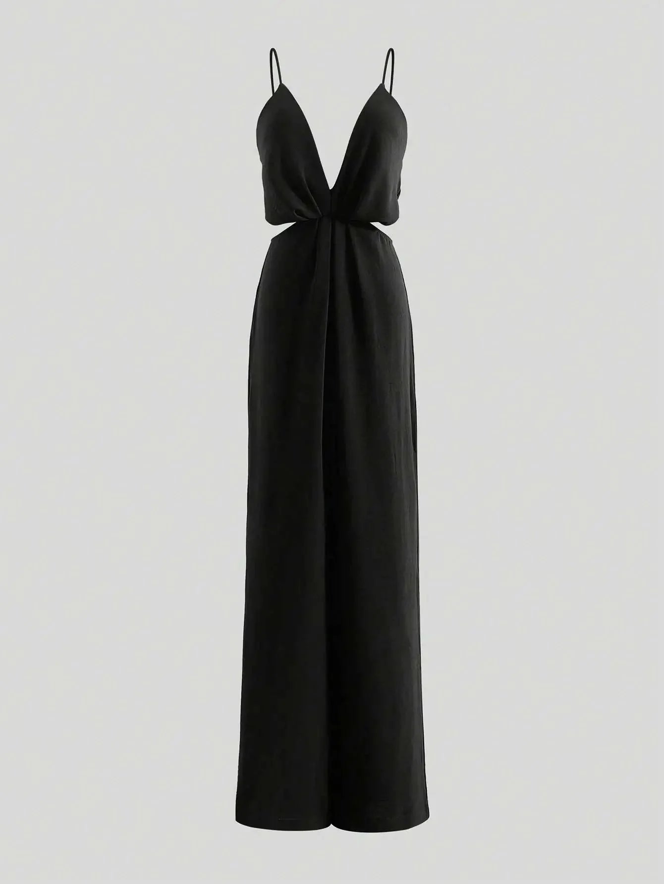 Stilla | Kvinders V-Hals Dyp Rynker Mode Designer Jumpsuits