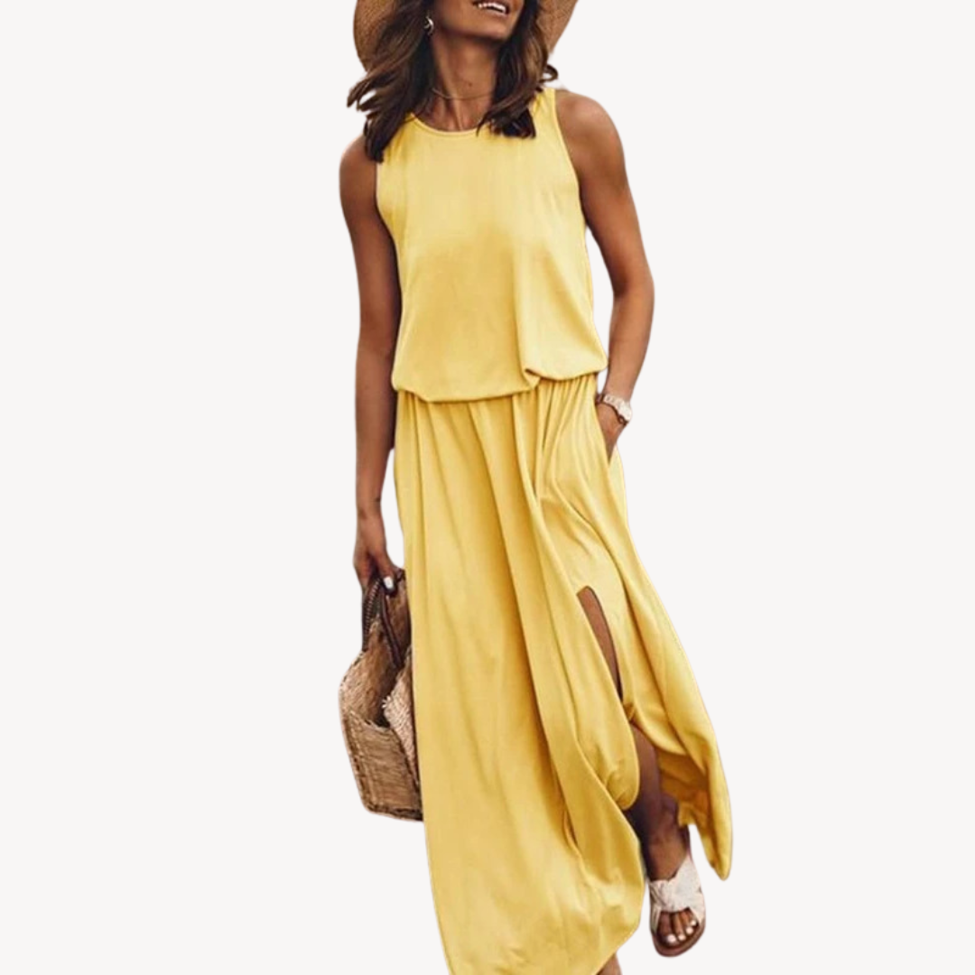 Stilla | Ærmeløs Maxi Jumpsuit