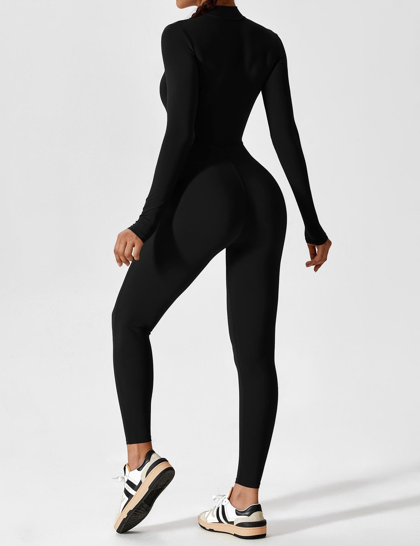 Stilla | Langærmet Zip up Jumpsuit