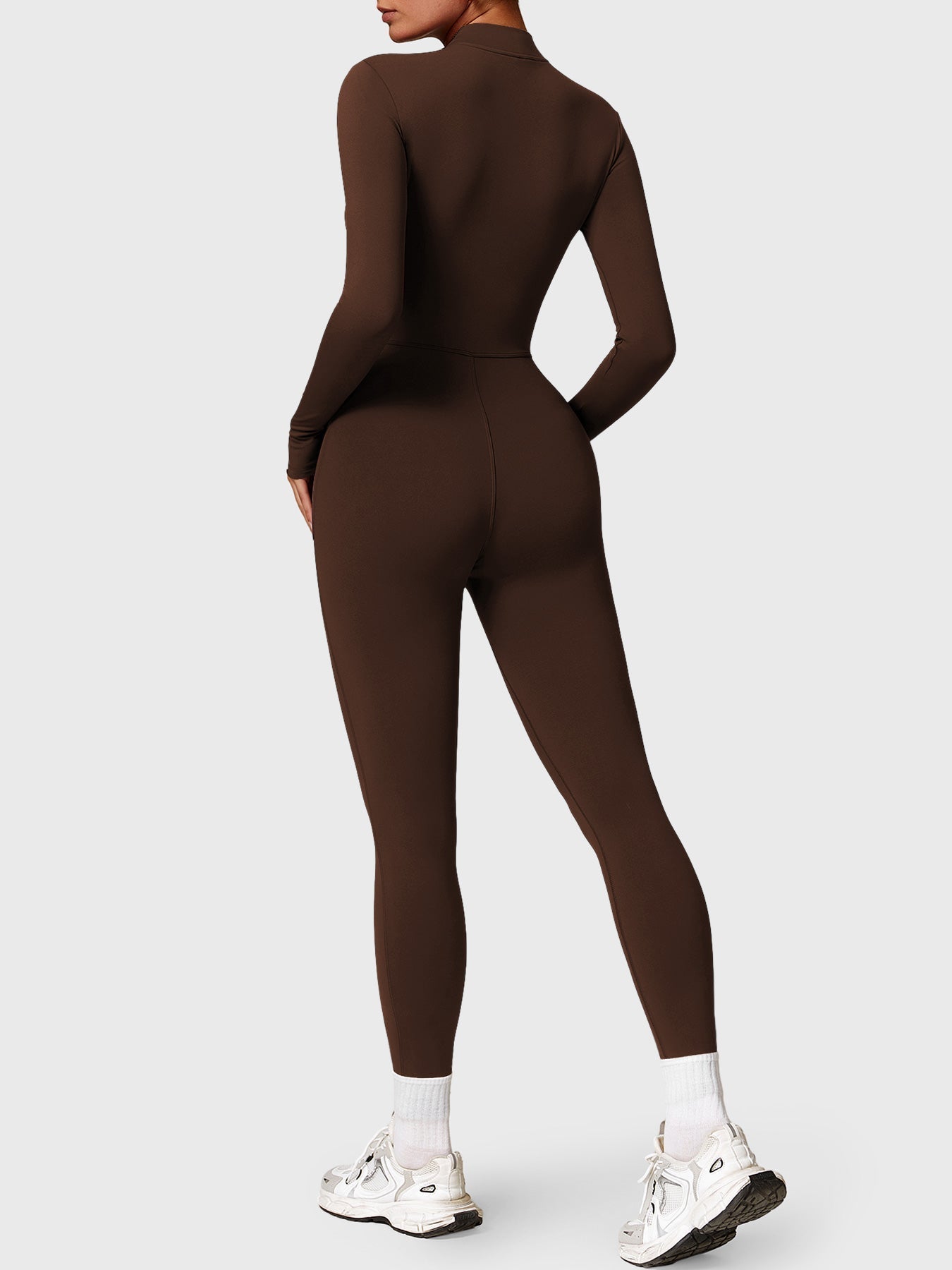 Stilla | Langærmet Zip up Jumpsuit