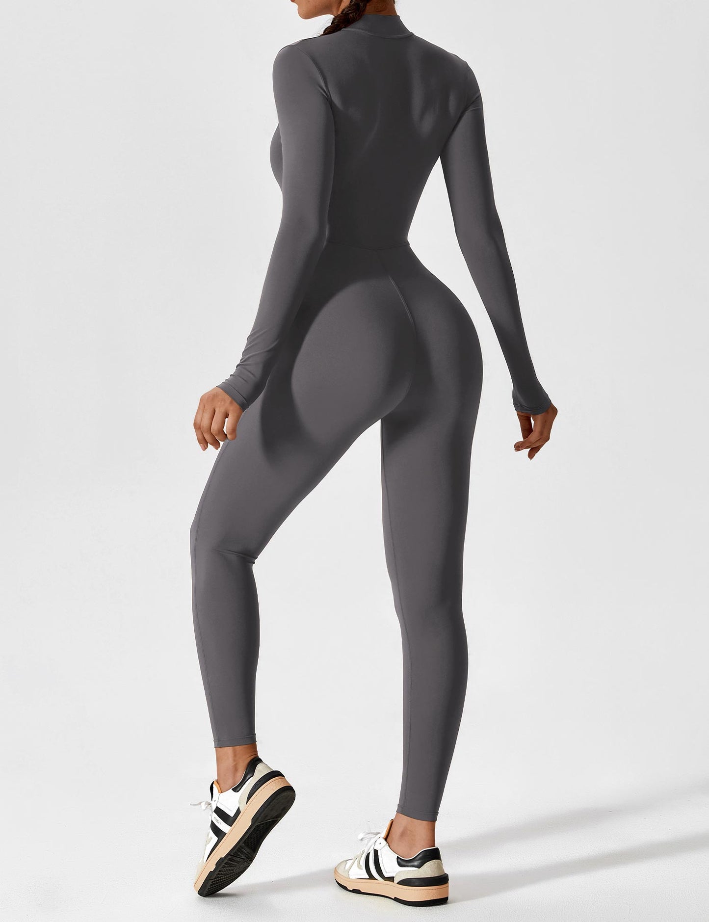 Stilla | Langærmet Zip up Jumpsuit