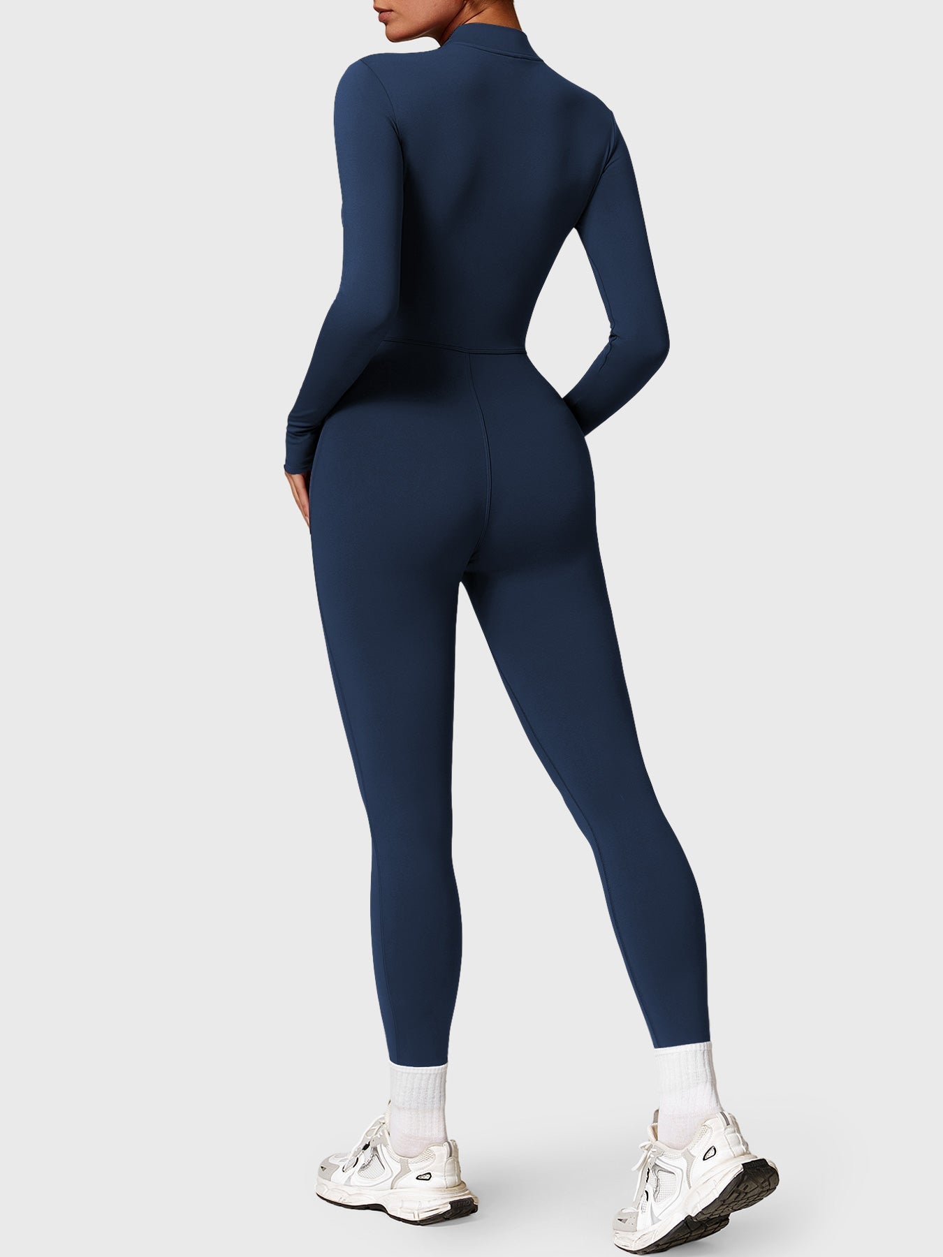 Stilla | Langærmet Zip up Jumpsuit