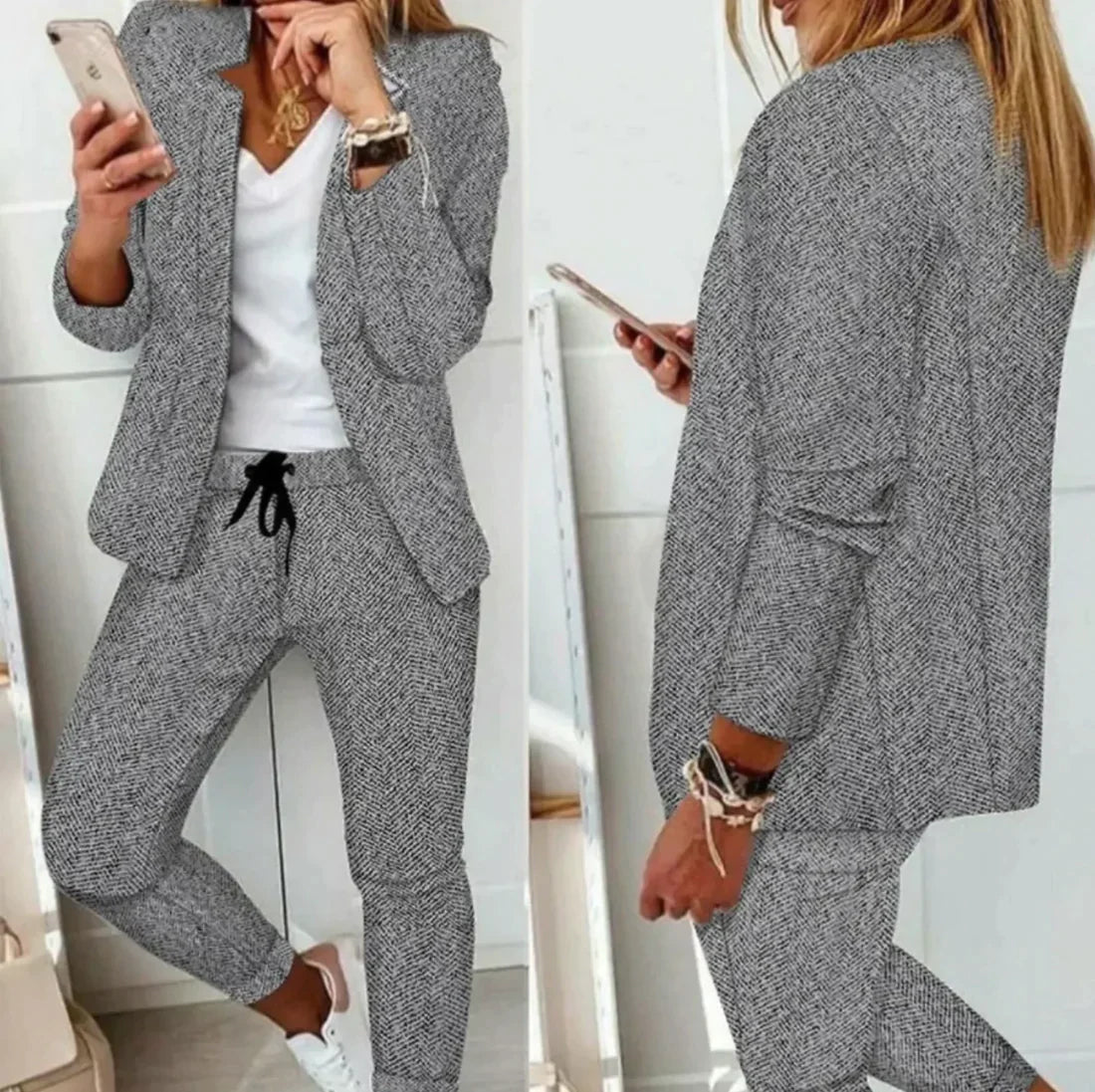 Stilla Elegant Blazer Sæt