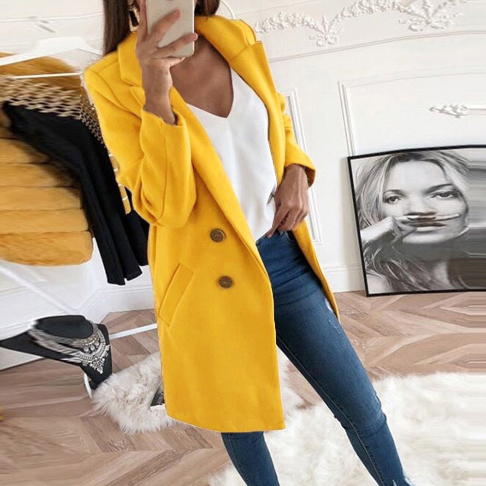 Stilla – En elegant lang blazerfrakke