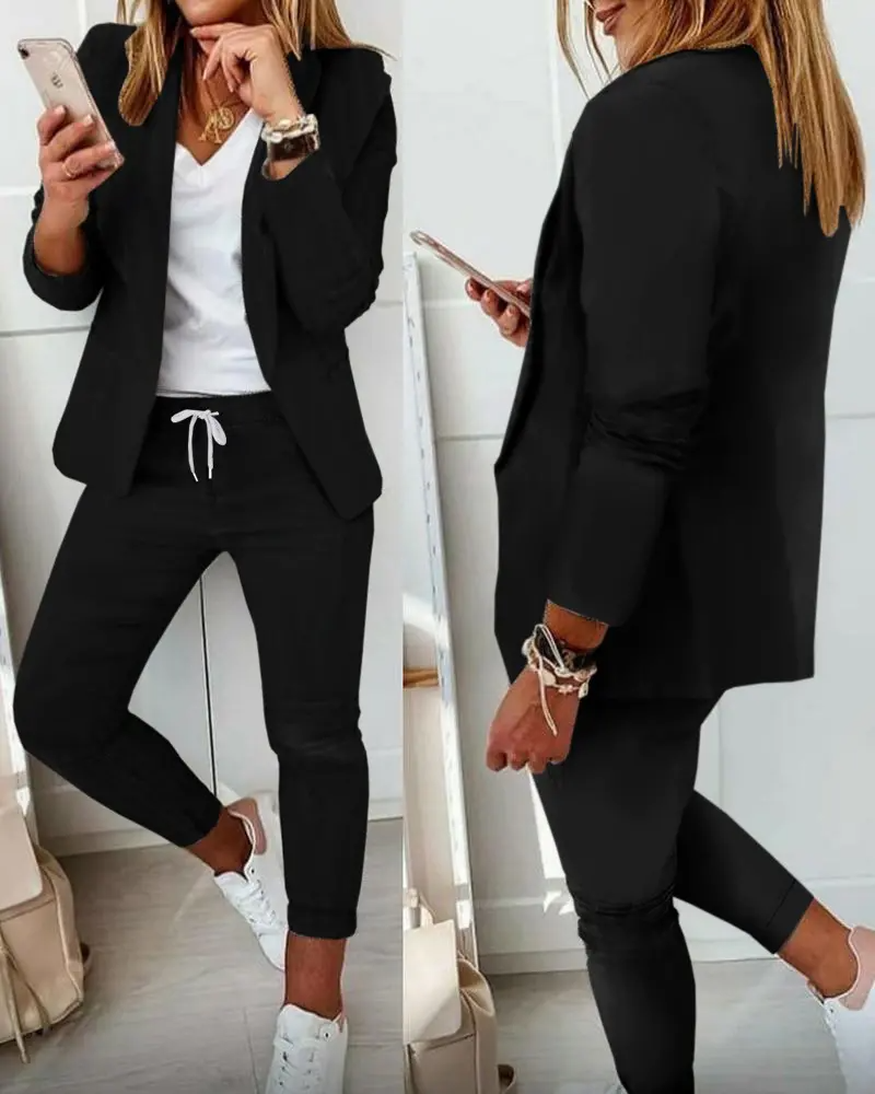 Stilla Elegant Blazer Sæt